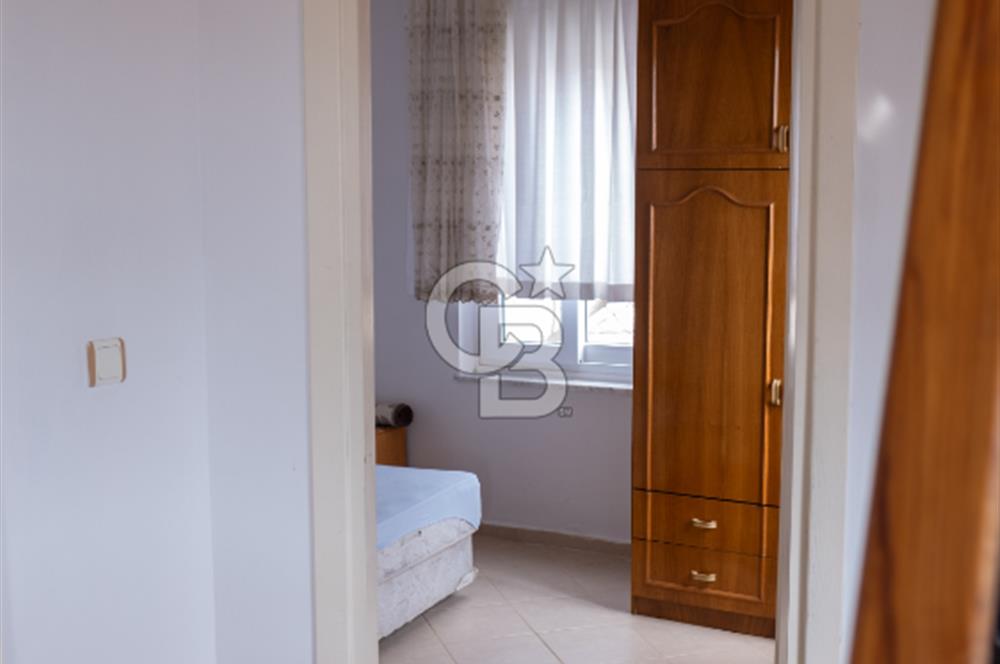 PANOROMİK DENİZ MANZARALI Sarıgerme'de Kiralık Eşyalı 3+1 Bahçe Tripleks