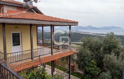 PANOROMİK DENİZ MANZARALI Sarıgerme'de Kiralık Eşyalı 3+1 Bahçe Tripleks