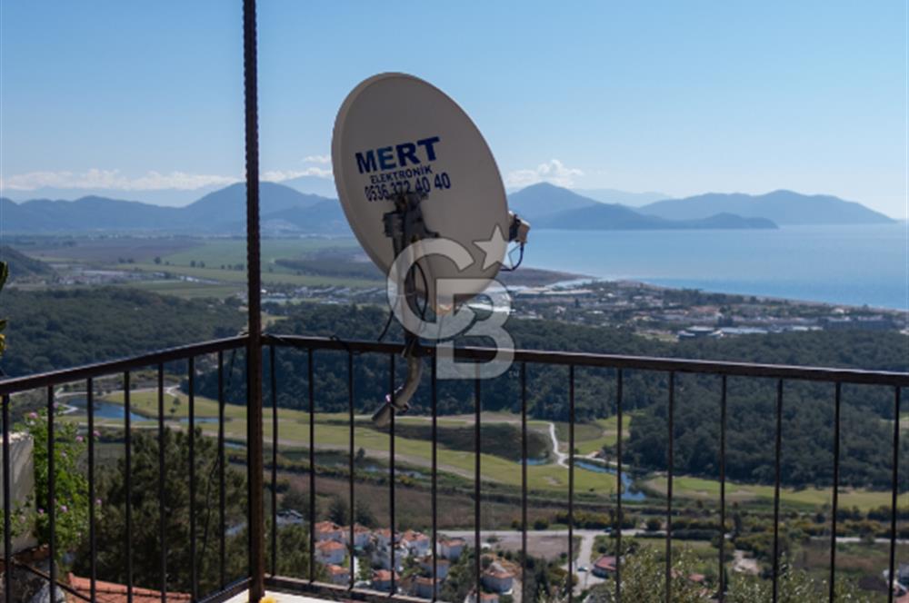 Sarıgerme'de Deniz Manzaralı Kiralık 3+1 Bahçe Tripleksi