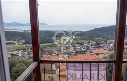PANOROMİK DENİZ MANZARALI Sarıgerme'de Kiralık Eşyalı 3+1 Bahçe Tripleks