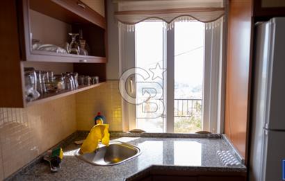 PANOROMİK DENİZ MANZARALI Sarıgerme'de Kiralık Eşyalı 3+1 Bahçe Tripleks