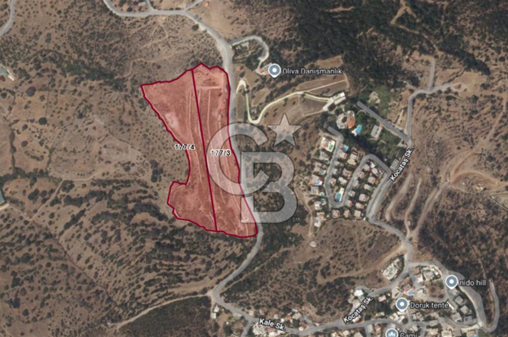 BODRUM GÜRECEDE TERASLAMASI YAPILI DENİZ MANZARALI 255M2 ARSA