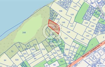 ÇANAKKALE LAPSEKİ ÇARDAK DENİZE 140 M SATILIK 9410 M2 TARLA
