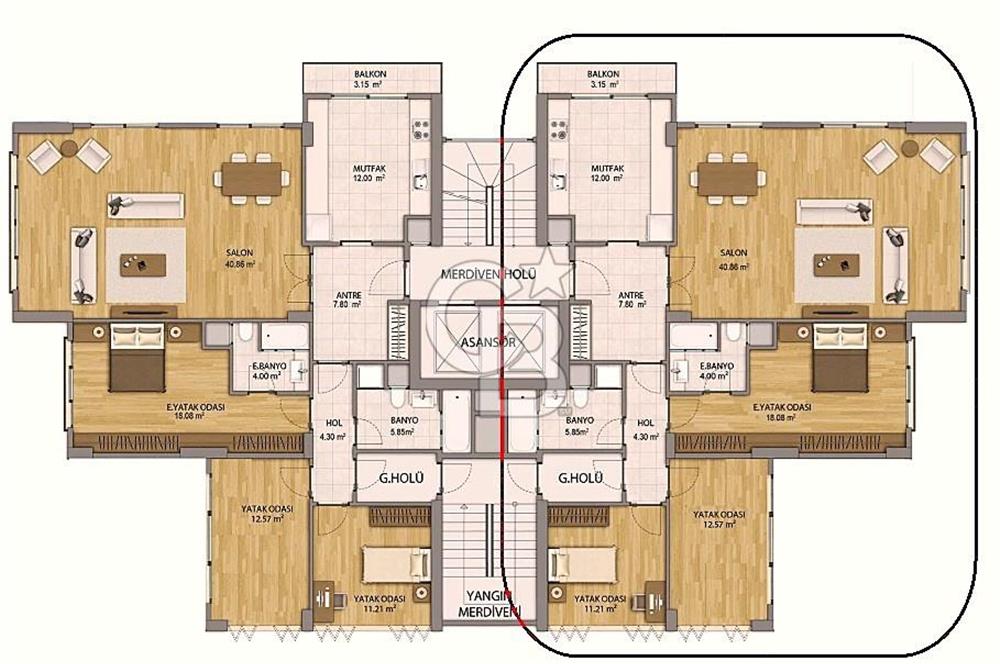 CADDEBOSTAN DENİZ MANZARALI BÜYÜK KULÜBE KOMŞU NİDAPARK 148m2 3+1 DAİRE FIRSATI