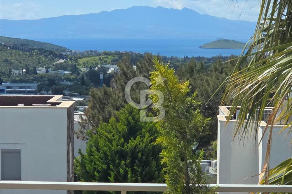 BODRUM KONACIK'ta DENİZ MANZARALI KİRALIK DUBLEKS VİLLA
