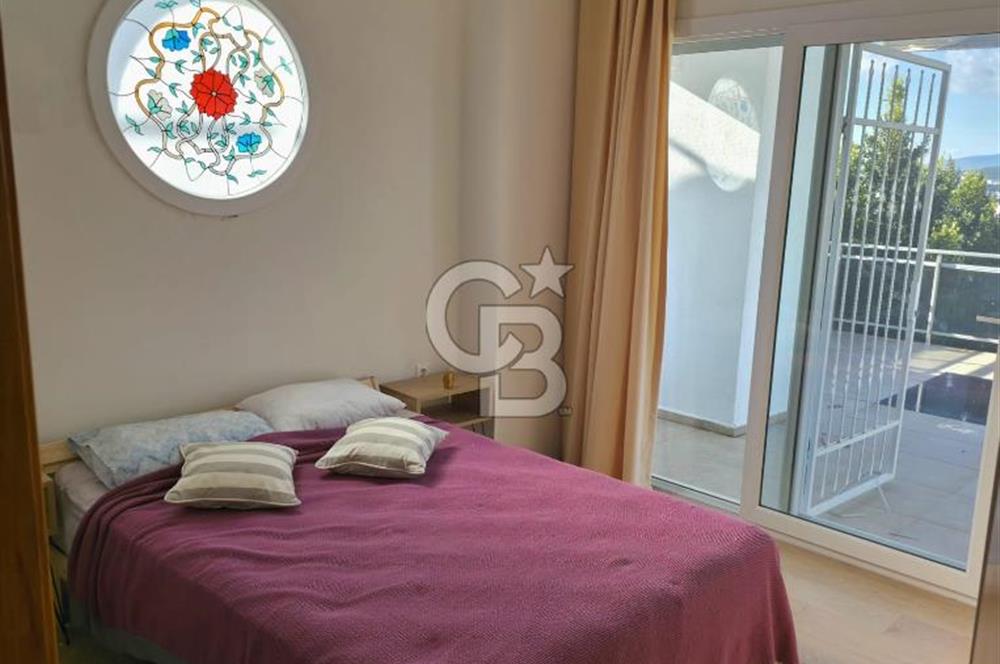 BODRUM KONACIK'ta DENİZ MANZARALI KİRALIK DUBLEKS VİLLA