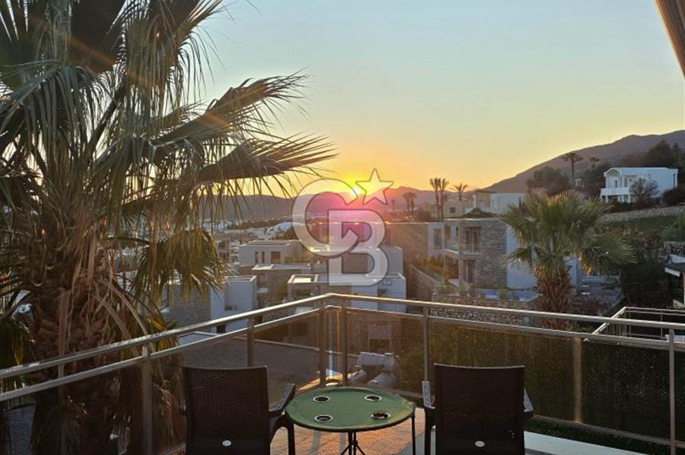 BODRUM KONACIK'ta DENİZ MANZARALI KİRALIK DUBLEKS VİLLA