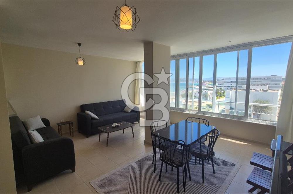 Çeşme Altınyunus Ege Çeşme Sitesinde Deniz Manzaralı Kiralık 1+1 Daire