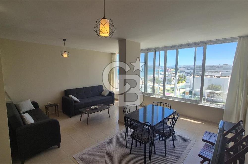 Çeşme Altınyunus Ege Çeşme Sitesinde Deniz Manzaralı Kiralık 1+1 Daire