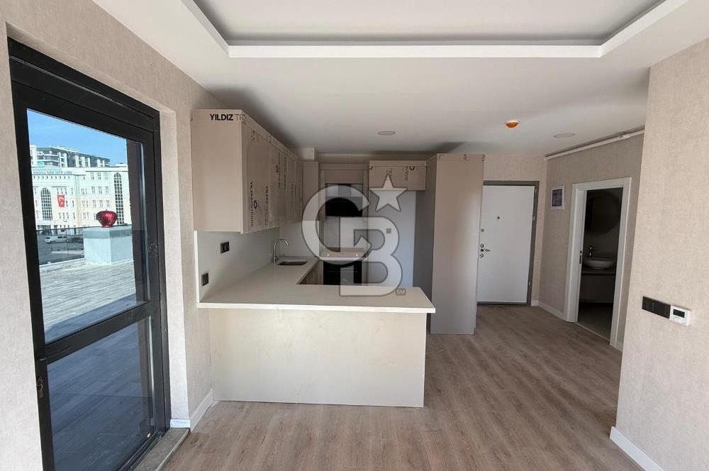 TURGUT ÖZAL MAHALLESİNDE SATILIK 1+1 TERASLI DAİRE