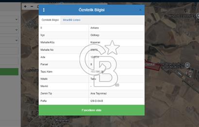 CB ELİTTEN GÖLBAŞI KOPARANDA GELECEĞE YATIRIM SATILIK TARLA