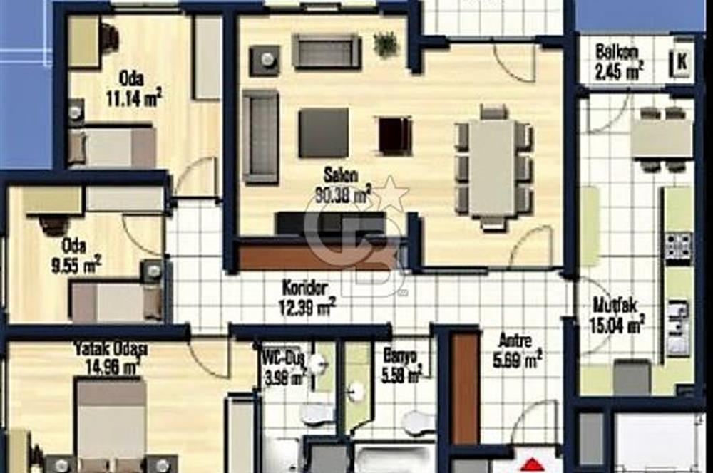 Mavişehir Soyak B Etap Havuz & Peyzaj Satılık 3+1 154 M² Daire