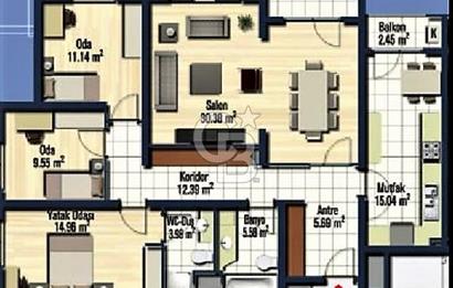 Mavişehir Soyak B Etap Havuz & Peyzaj Satılık 3+1 154 M² Daire