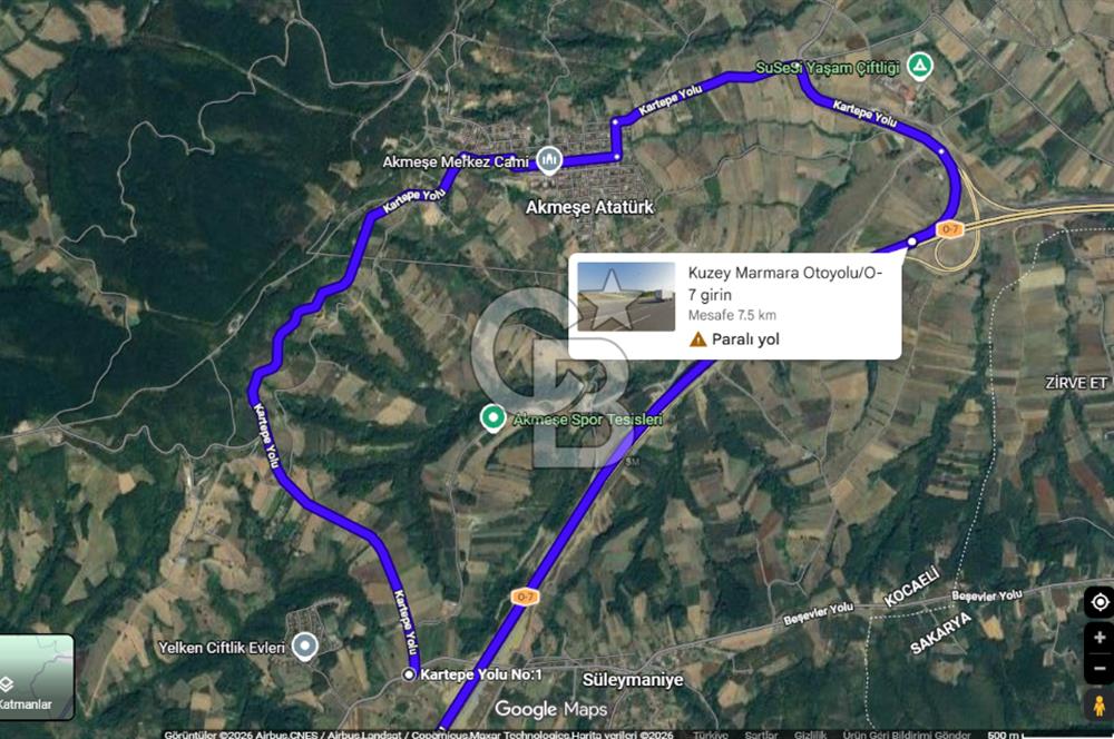 120m Yol Cepheli Villa & Ticari Projelik Arsa | KDV Avantajlı