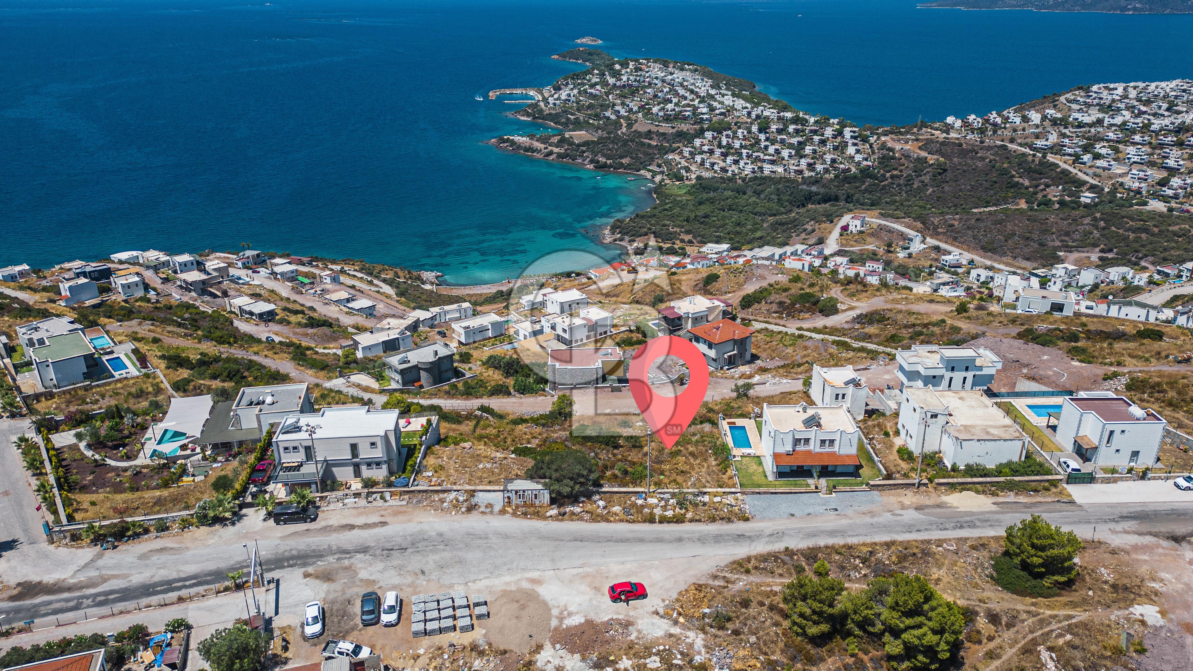 Milas Boğaziçi Deniz Manzaralı Satılık İmarlı Arsa