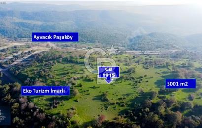 ÇANAKKALE AYVACIK PAŞAKÖY DENİZ MANZARALI İMARLI 5001 M2 ARSA