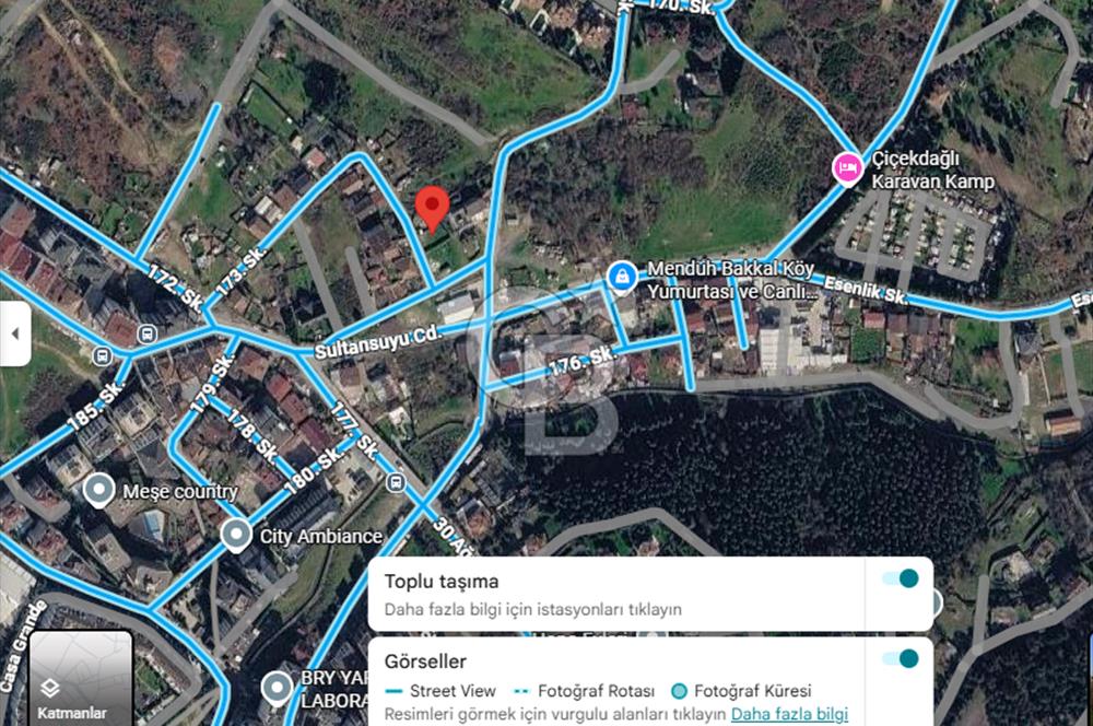 ÇEYMEKÖY ALEMDAĞ’ DA, YOLA CEPHE, 249M2, MÜSTAKİL, PROJESİ HAZIR RUHSATLI VİLLA ARSASI