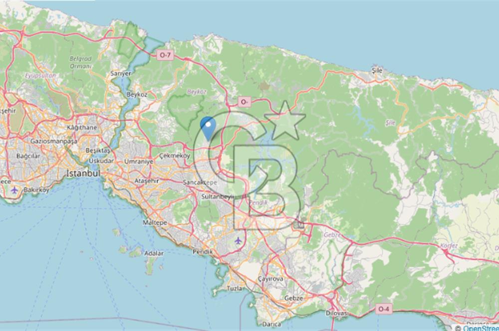 ÇEYMEKÖY ALEMDAĞ’ DA, YOLA CEPHE, 249M2, MÜSTAKİL, PROJESİ HAZIR RUHSATLI VİLLA ARSASI