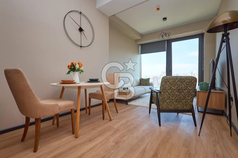 Cubes Ankara 1+1 Eşyalı Kiralik 22. Kat Manzaralı Konut ve Home Ofis Kullanımına Uygun Daire