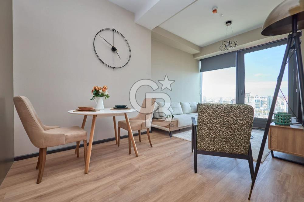 Cubes Ankara 1+1 Eşyalı Kiralik 22. Kat Manzaralı Konut ve Home Ofis Kullanımına Uygun Daire