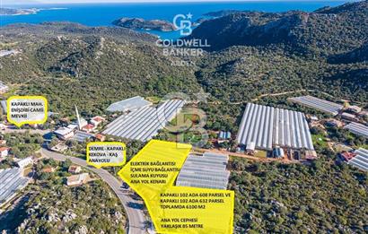 ANTALYA DEMRE KAPAKLI 2 ADET MÜSTAKİL PARSEL SERA VE ORTAKÇI EVİ