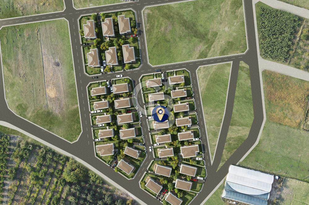 Çanakkale Lapseki Çardak 246m² Boğaz Manzaralı Villa İmarlı Arsa