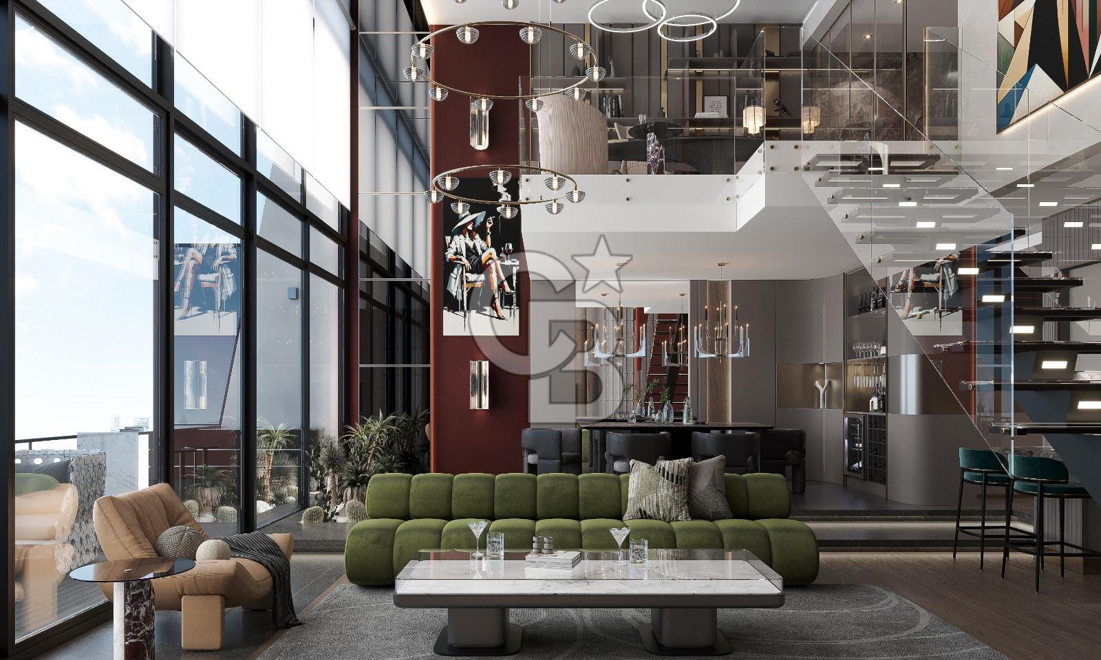 TASARIM HARİKASI YÜKSEK TAVANLI LOFT