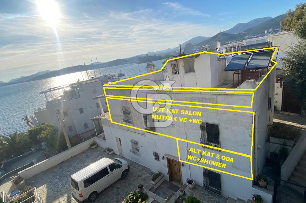 Bodrum Kumbahçe Deniz  Ve Kale Manzaralı 3+1 Bahçe Dubleks