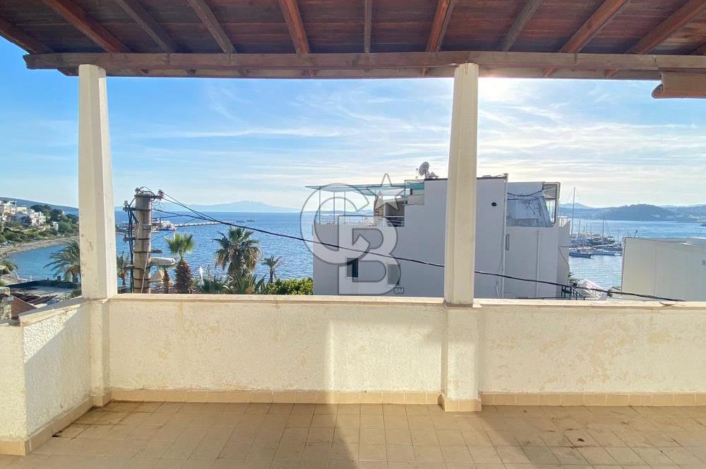 Bodrum Kumbahçe Deniz  Ve Kale Manzaralı 3+1 Bahçe Dubleks