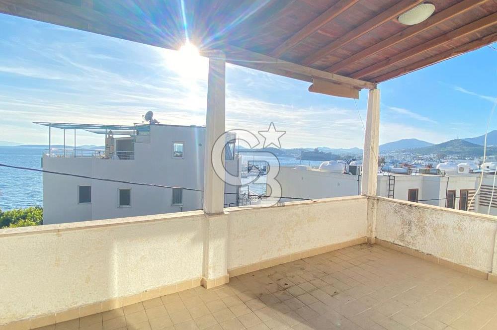 Bodrum Kumbahçe Deniz  Ve Kale Manzaralı 3+1 Bahçe Dubleks