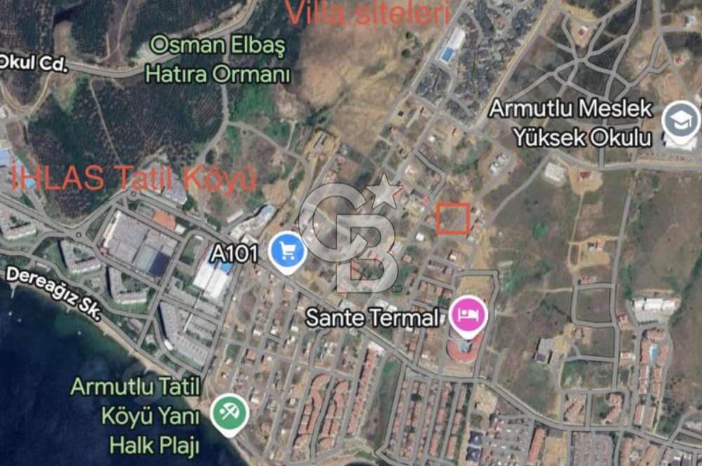 YALOVA ARMUTLU KARŞIYAKA KAPANMAZ DENİZ MANZARALI VİLLALIK ARSA