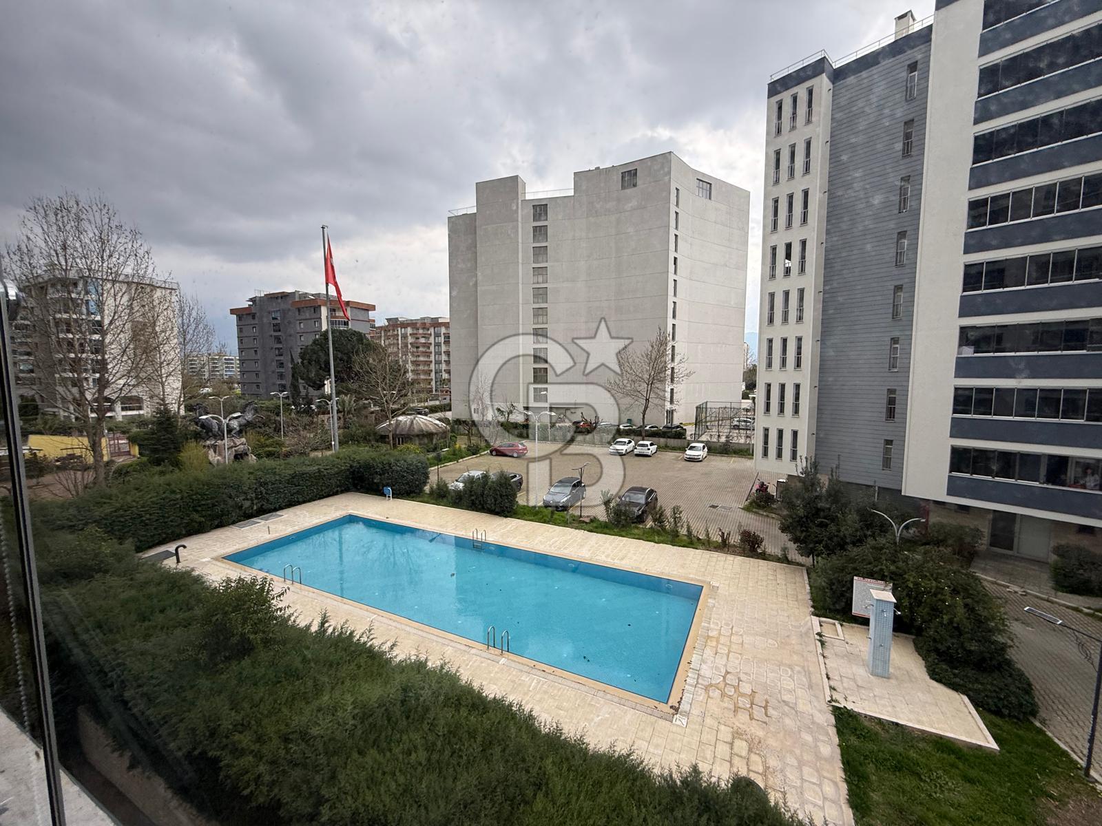 EVONA'DAN GÜZELYURTTA BİRLİK ST HAVUZLU EŞYALI 1+1 KİRALIK DAİRE