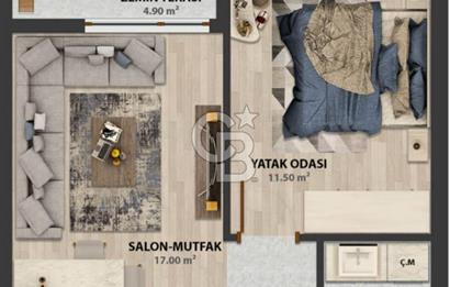 İMAJ DA SATILIK 1+1 DAİRE