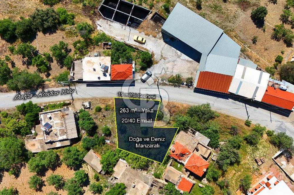 Datça Yaka'da Deniz Manzaralı Satılık 263 m² İmarlı Arsa