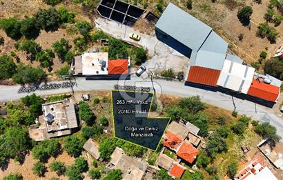 Datça Yaka'da Deniz Manzaralı Satılık 263 m² İmarlı Arsa