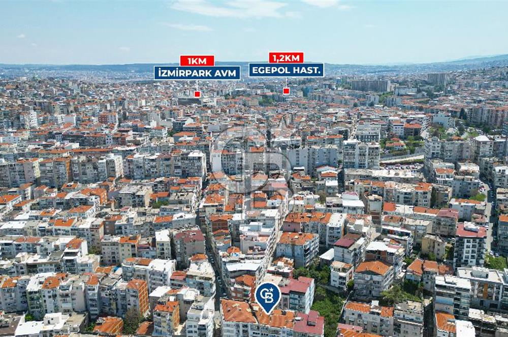 Konak Karataş'ta Geniş 3+1 Manzaralı 3 Balkonlu Satılık Daire