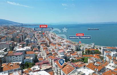 Konak Karataş'ta Geniş 3+1 Manzaralı 3 Balkonlu Satılık Daire