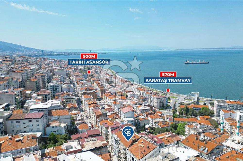KONAK KARATAŞ BARBAROS'TA PANORAMİK MANZARALI 3+1 SATILIK DAİRE