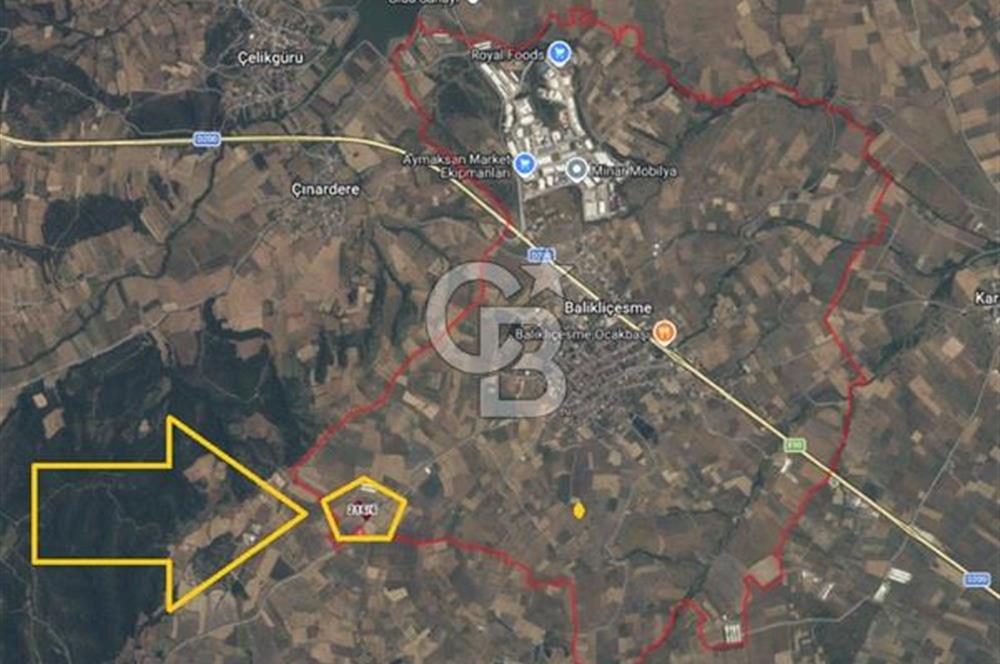 ÇANAKKALE BİGA BALIKLIÇEŞME ANA YOL CEPHELİ 4600m2 SATILIK TARLA FIRSATI