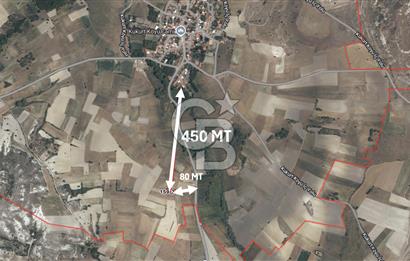 KÜKÜRT KÖYÜNDE YOLA 80 MT DÜZ ZEMİN SATILIK TARLA
