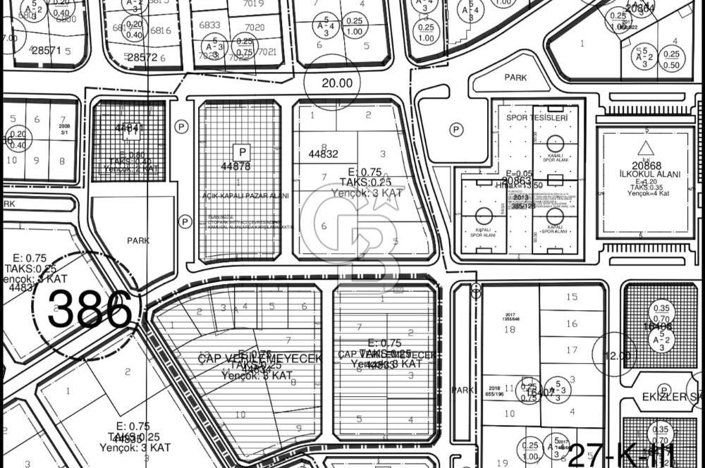SİLLE SELEHATTİN EYYUBİ MAH. 1326m² 0,75 EMSAL SATILIK KÖŞE ARSA