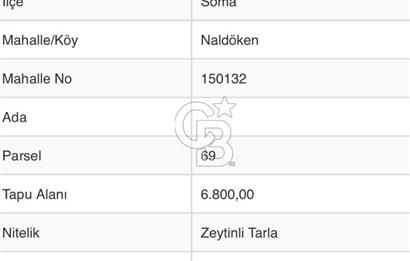 Manisa Soma Yola Cepheli Baraj Manzaralı Satılık Tarla