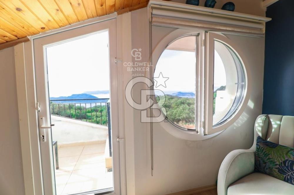 ANTALYA KAŞ DA CB ARDEN DEN FULL DENİZ MANZARALI SATILIK DUBLEKS