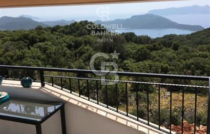ANTALYA KAŞ DA CB ARDEN DEN FULL DENİZ MANZARALI SATILIK DUBLEKS