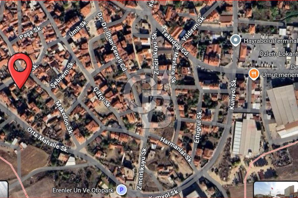 Hayrabolu Merkezde toplam 642m2 Satılık İmarlı Arsa