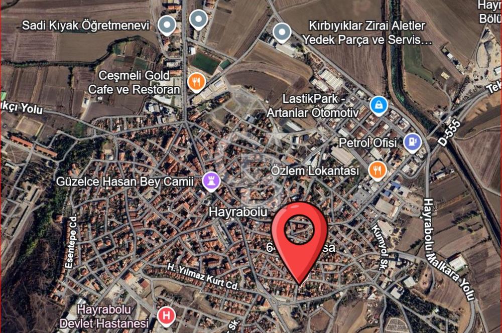 Hayrabolu Merkezde toplam 642m2 Satılık İmarlı Arsa