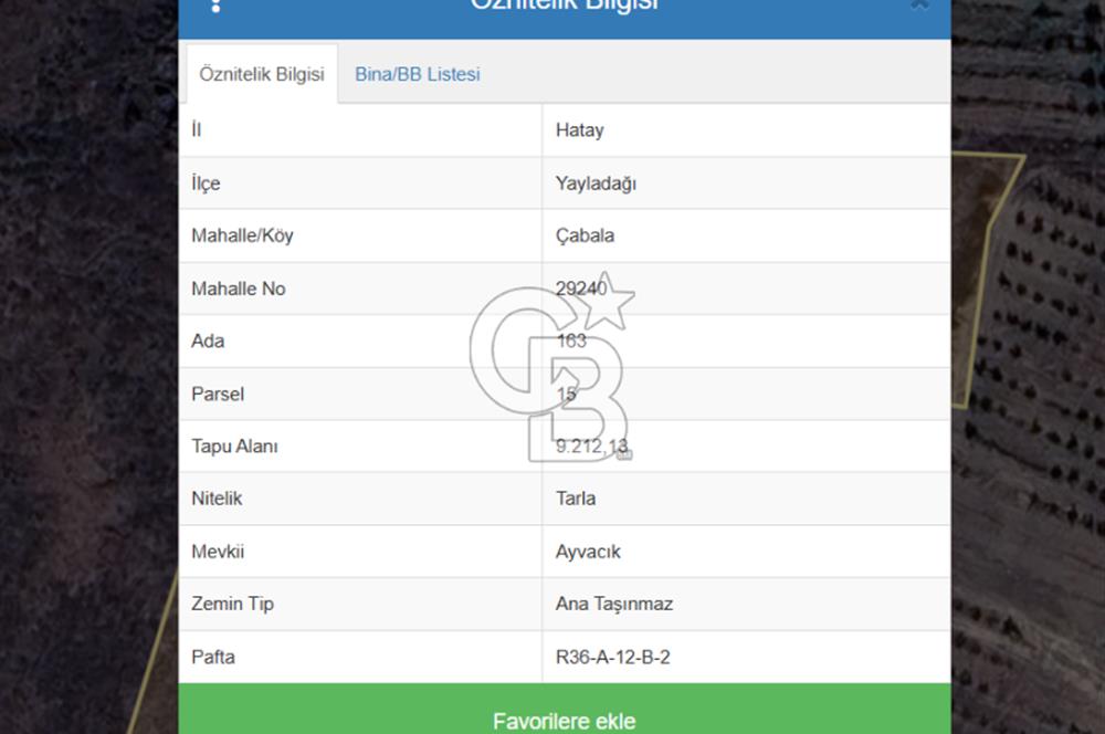 YAYLADAĞI-ÇABALA'DA *İMARLI* MÜSTAKİL- 9 DÖNÜM SATILIK ARSA