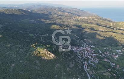 ÇANAKKALE AYVACIK KOZLU'DA DENİZ MANZARALI SATILIK TARLA