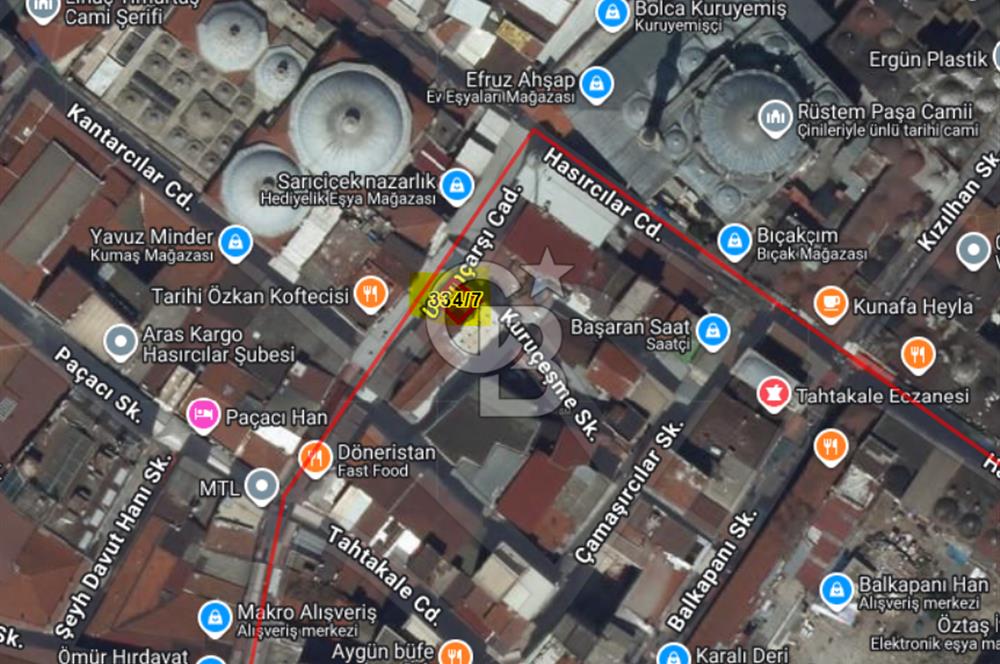 Eminönü Tahtakale'de kiralık İşyeri & Mağaza