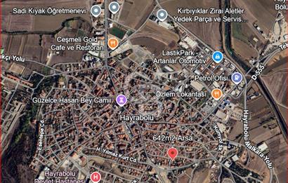Hayrabolu Merkezde toplam 642m2 Satılık İmarlı Arsa